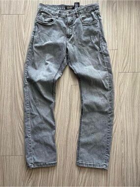 Classic Straight Grey Men's Jeans by